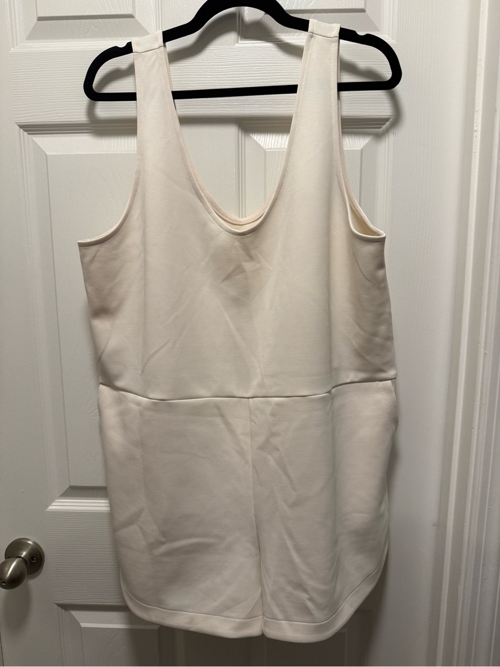 a new day Cream Sleeveless Romper